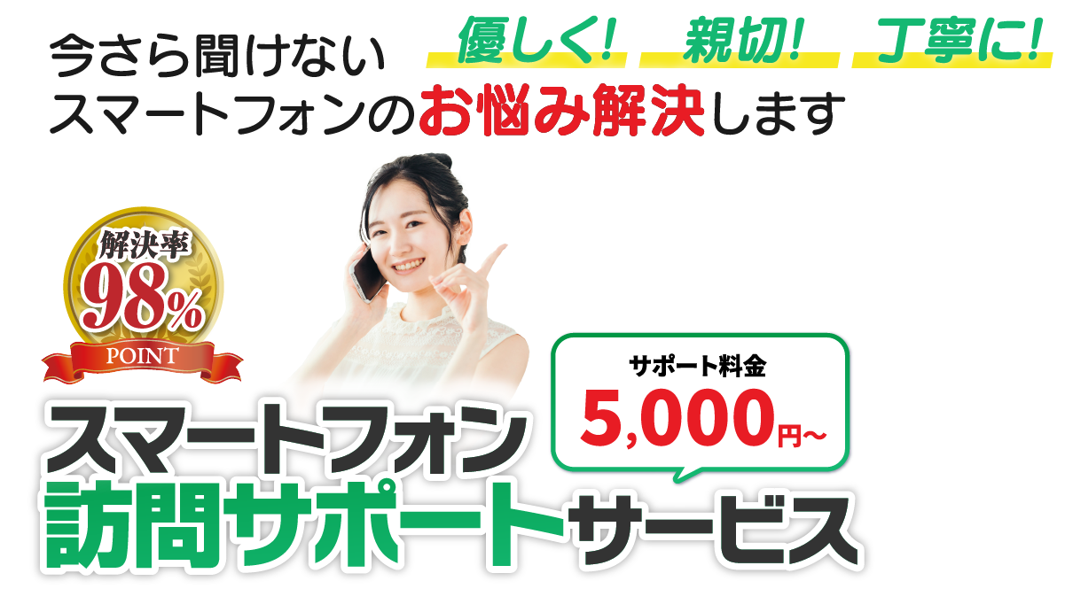 くりそ様 ご相談ページ スマートフォンの操作・設定を優しくサポート｜パソコン診療室